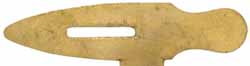 Trigger Plate Only, French Type 'C' and 'D' Trade Fusil, brass